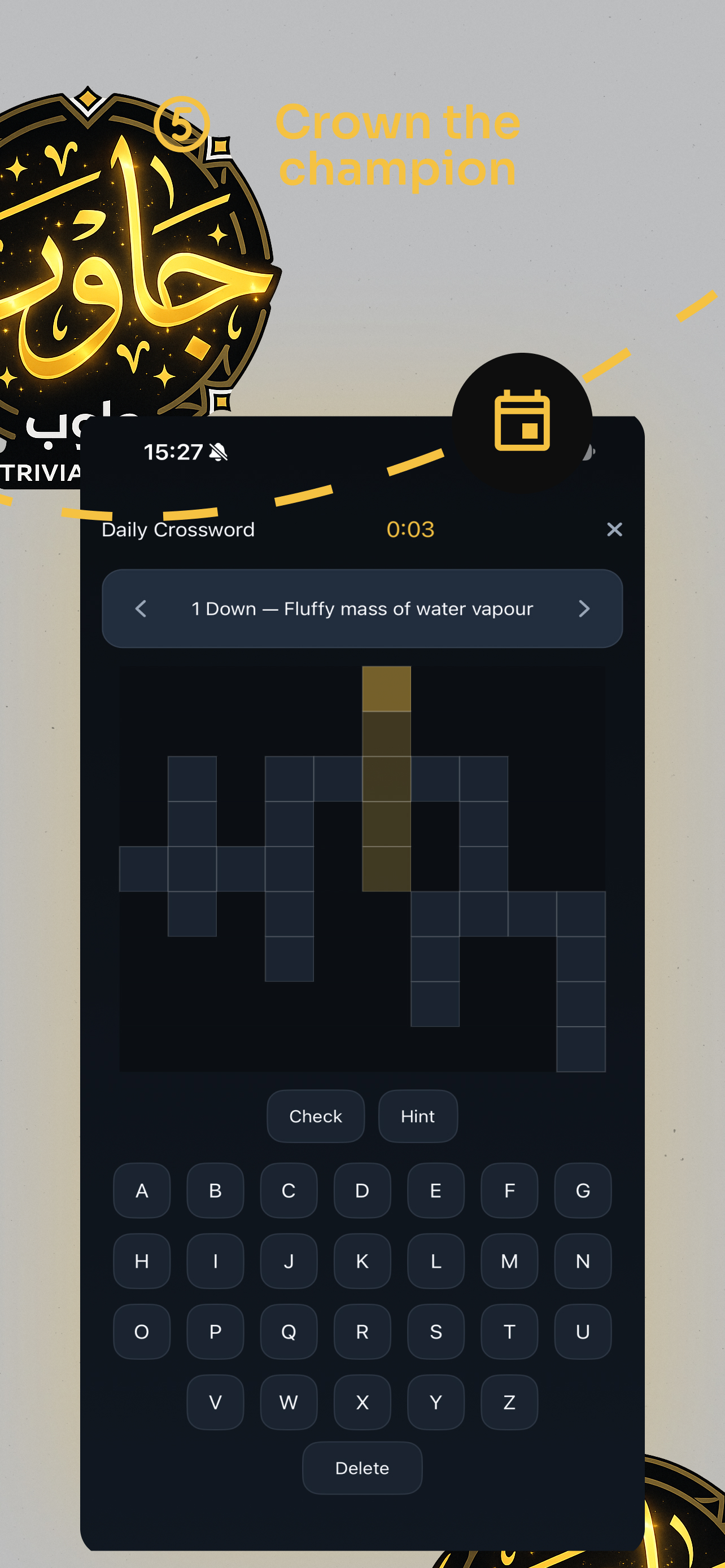 Playing the daily crossword
